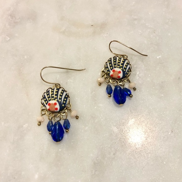 Vintage Jewelry - Vintage Ornate Beaded Earrings